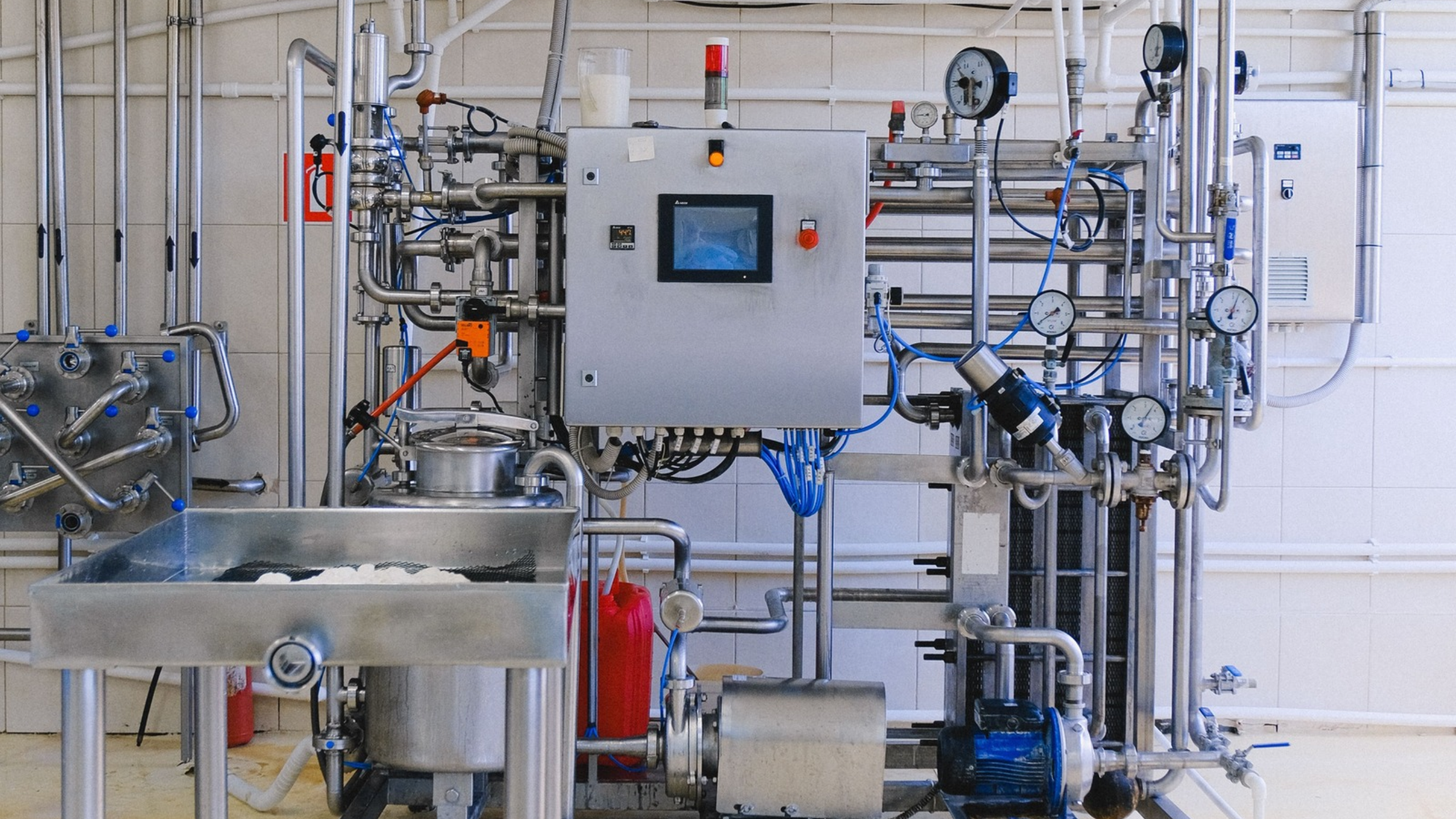 Skid industriel en acier inoxydable