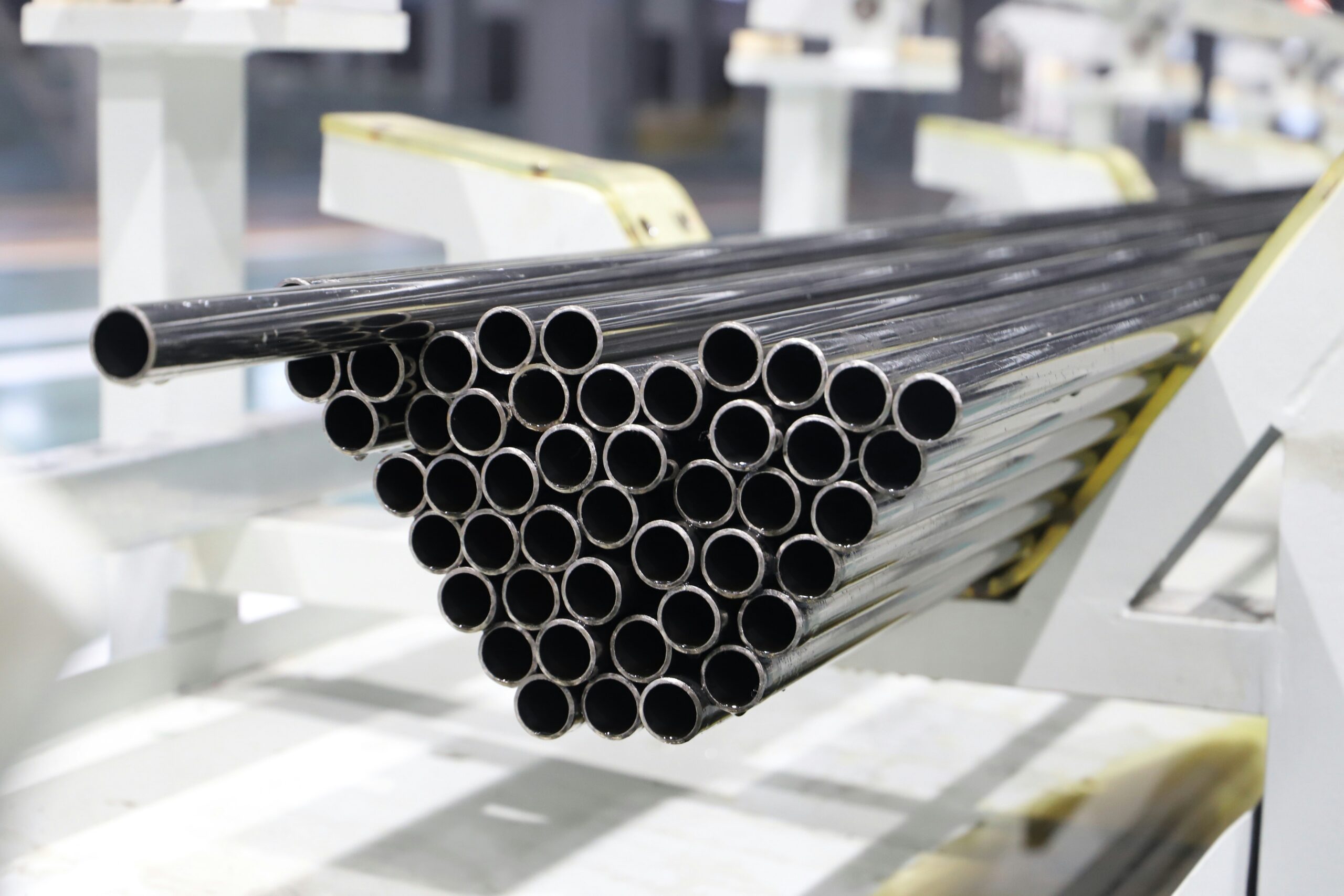 Tubes inox tubes en acier inoxydable empilés