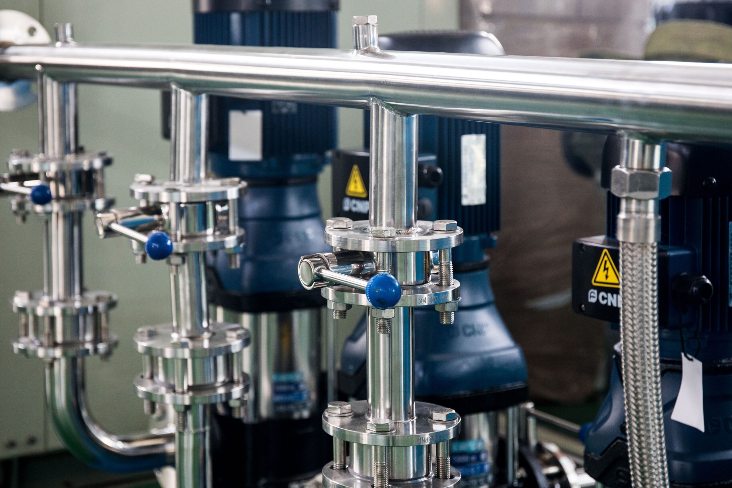 Vannes en inox Collecteur industriel en acier inoxydable